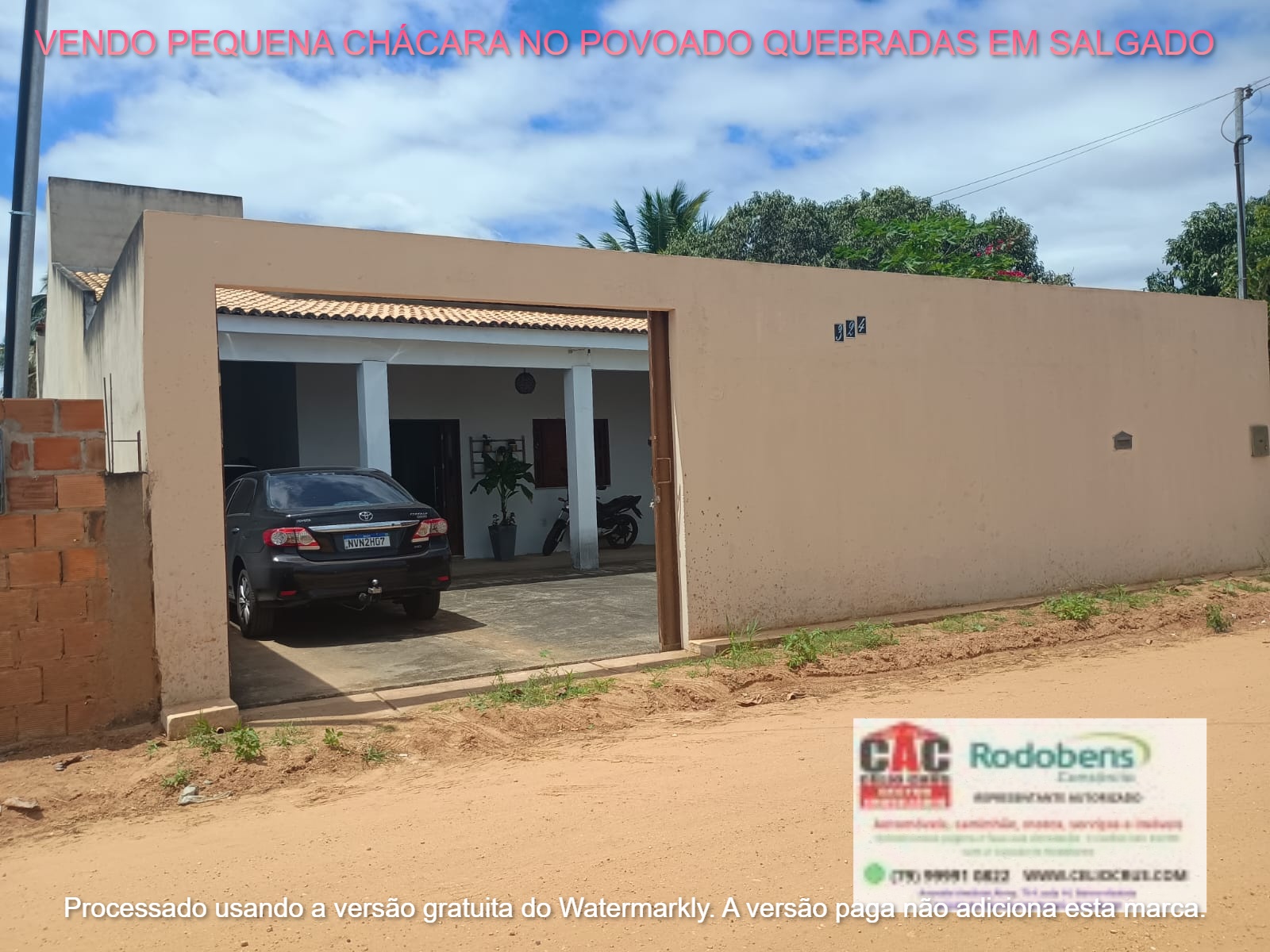 Foto do imóvel: Chácara com 3 Quartos à Venda, 80 m²em Povoado Queimadas - Salgado