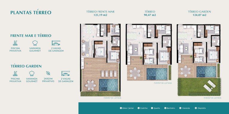 Imagem Apartamento com 3 Quartos à Venda, 125 m² em Muro alto - Ipojuca