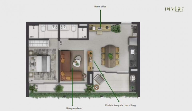 Foto do imóvel: Apartamento com 3 Quartos à Venda, 105 m² em Campo Belo - São Paulo