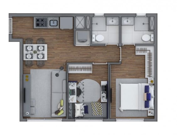 Imagem Apartamento com 1 Quarto à Venda, 19 m² em Brás - São Paulo