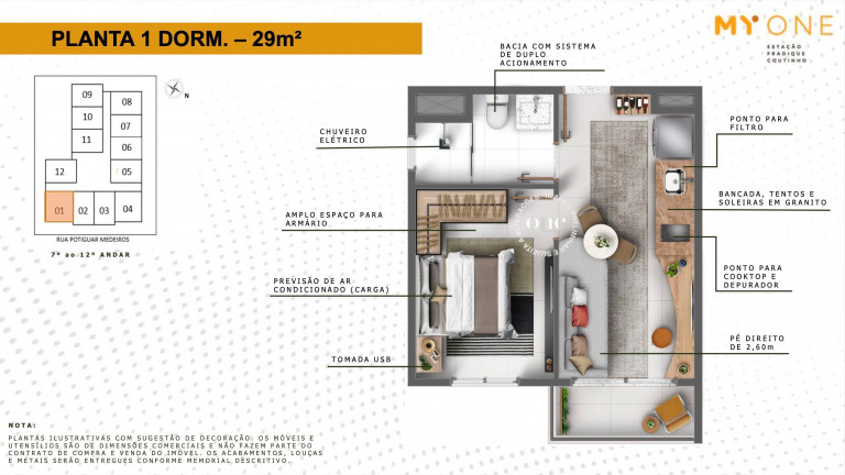 Imagem Apartamento com 1 Quarto à Venda, 25 m² em Pinheiros - São Paulo