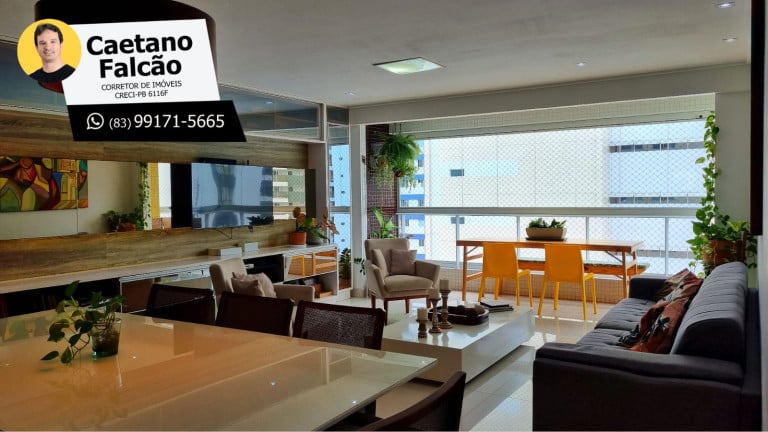 Imagem Apartamento com 3 Quartos à Venda, 127 m² em Tambaú - João Pessoa