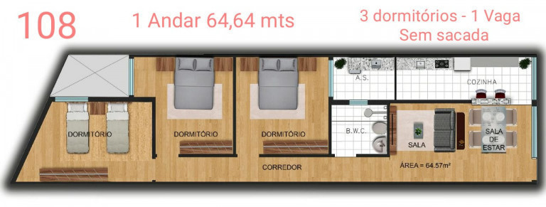 Imagem Apartamento com 3 Quartos à Venda, 64 m² em Vila Gomes Cardim - São Paulo