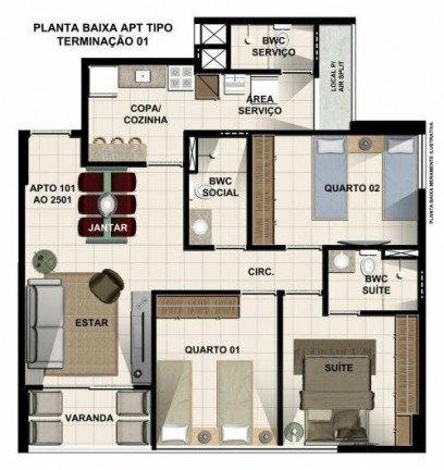 Imagem Apartamento com 3 Quartos à Venda, 75 m² em Centro - Jaboatão dos Guararapes