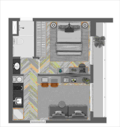 Imagem Apartamento com 1 Quarto à Venda, 31 m² em Jardim das Acácias - São Paulo