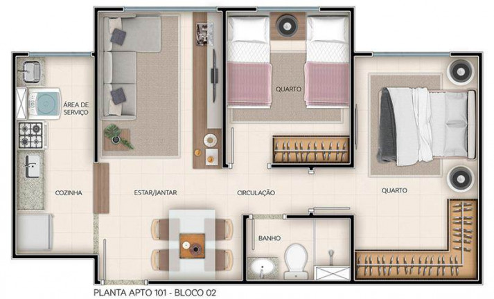 Imagem Apartamento com 2 Quartos à Venda, 46 m² em água Santa - Rio De Janeiro