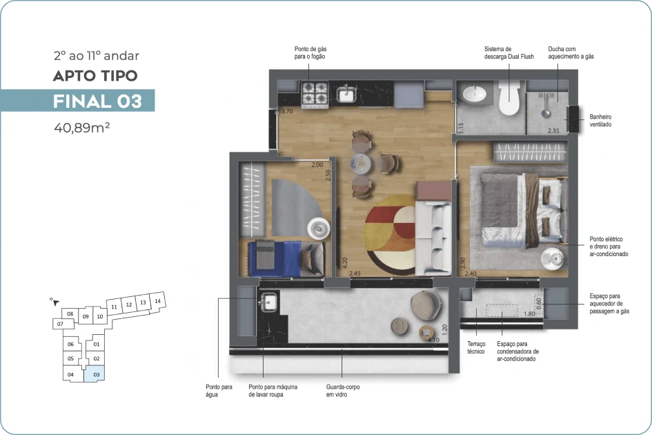 Apartamento com 1 Quarto à Venda ou Temporada, 30 m²em Vila da Saúde - São Paulo