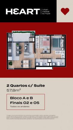Imagem Apartamento com 2 Quartos à Venda, 58 m²em Santa Felicidade - Curitiba