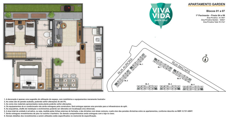 Imagem Apartamento com 2 Quartos à Venda, 42 m²em Santa Cruz - Rio de Janeiro