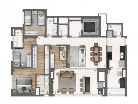 Imagem Apartamento com 4 Quartos à Venda, 141 m²em Perdizes - São Paulo