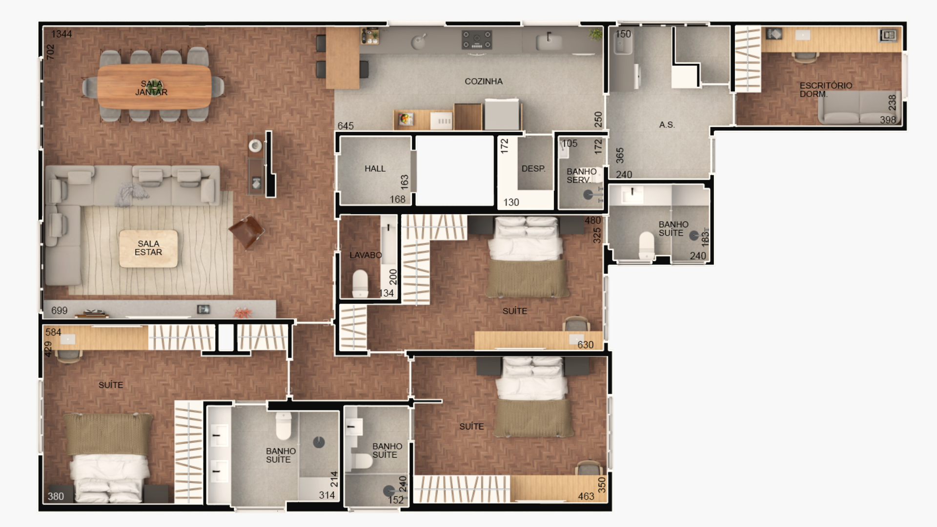 Apartamento com 3 Quartos à Venda, 212 m²em Consolação - São Paulo
