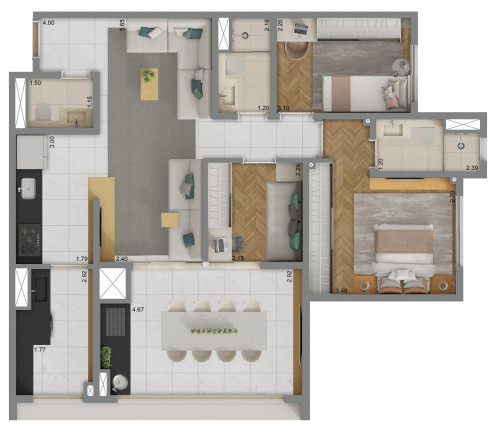 Apartamento com 2 Quartos à Venda, 71 m² em Vila Albertina - São Paulo