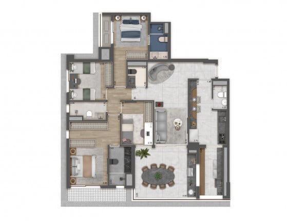 Apartamento com 4 Quartos à Venda, 132 m² em Bela Vista - São Paulo