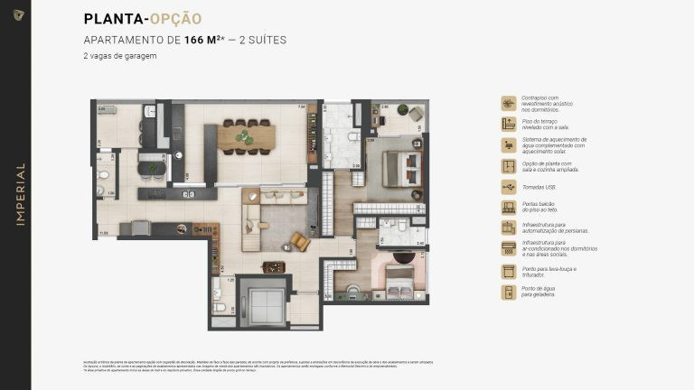 Apartamento com 2 Quartos à Venda, 166 m² em Cidade Jardim - São Paulo