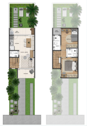 Imagem Casa de Condomínio com 2 Quartos à Venda, 59 m²em Ponta Negra - Manaus