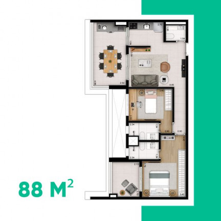 Imagem Apartamento com 2 Quartos à Venda, 81 m² em Vila Clementino - São Paulo