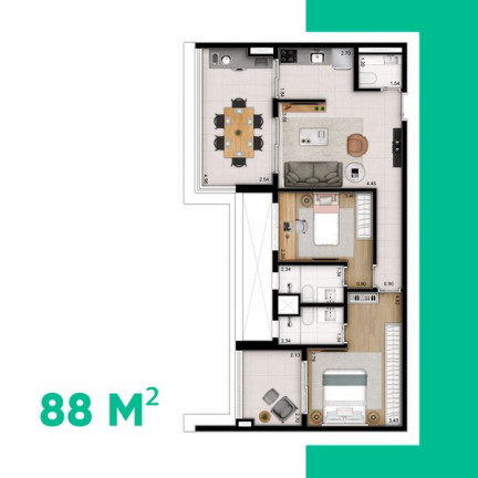 Apartamento com 2 Quartos à Venda, 81 m² em Vila Clementino - São Paulo