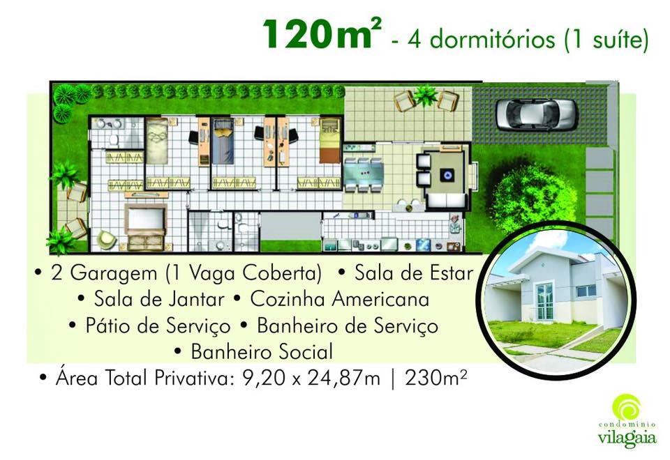 Imagem Casa de Condomínio com 4 Quartos para Alugar, 230 m²em Aleixo - Manaus