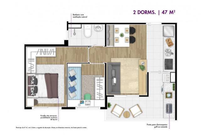 Imagem Apartamento com 2 Quartos à Venda, 41 m² em Vila Fátima - São Paulo