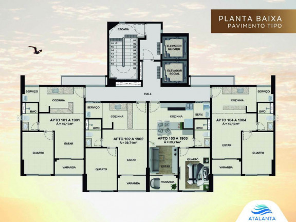 Imagem Apartamento com 1 Quarto à Venda, 40 m² em Centro - Jaboatão dos Guararapes