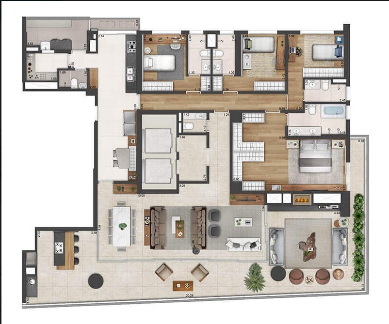 Imagem Apartamento com 4 Quartos à Venda, 285 m²em Itaim Bibi - São Paulo
