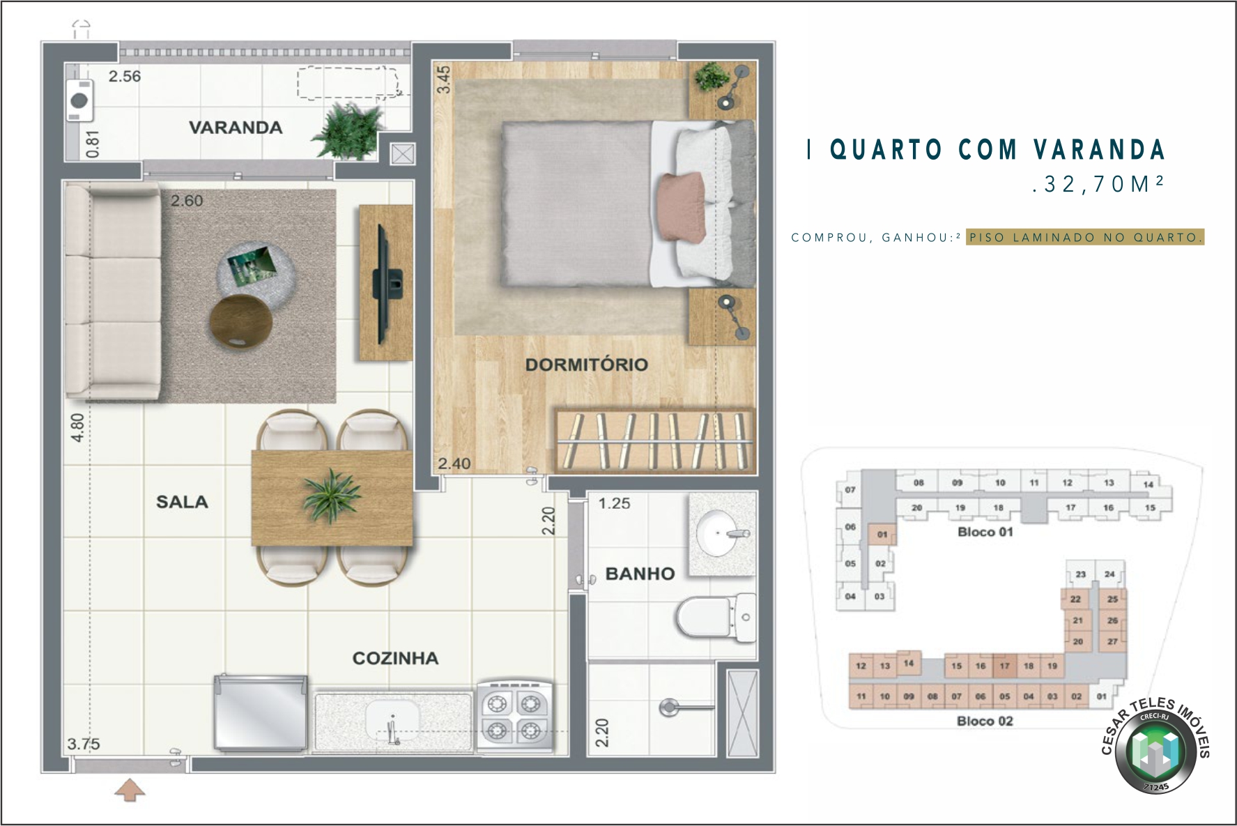 Foto do imóvel: Apartamento com 1 Quarto à Venda, 32 m² em Centro - Niterói