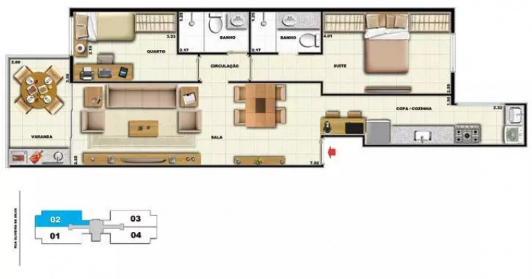 Apartamento com 2 Quartos à Venda,  em Tijuca - Rio de Janeiro