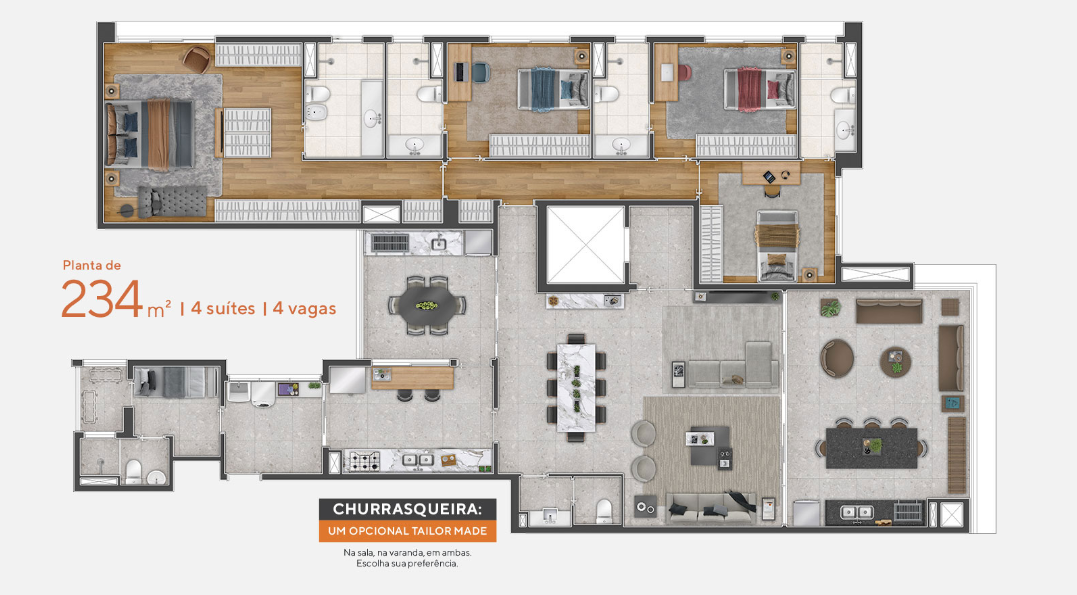 Foto do imóvel: Apartamento com 3 Quartos à Venda, 234 m² em Campo Belo - São Paulo