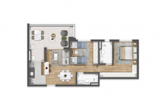 Apartamento com 3 Quartos à Venda, 132 m²em Vila Romana - São Paulo