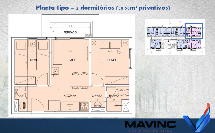 Apartamento com 2 Quartos à Venda, 38 m² em Santo Amaro - São Paulo