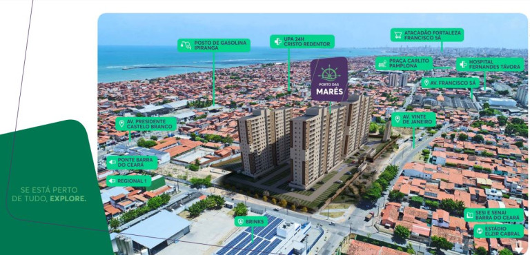Imagem Apartamento com 2 Quartos à Venda, 46 m² em Barra do Ceará - Fortaleza