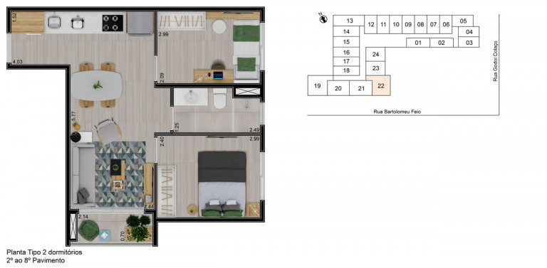 Imagem Apartamento com 2 Quartos à Venda, 40 m² em Vila Cordeiro - São Paulo