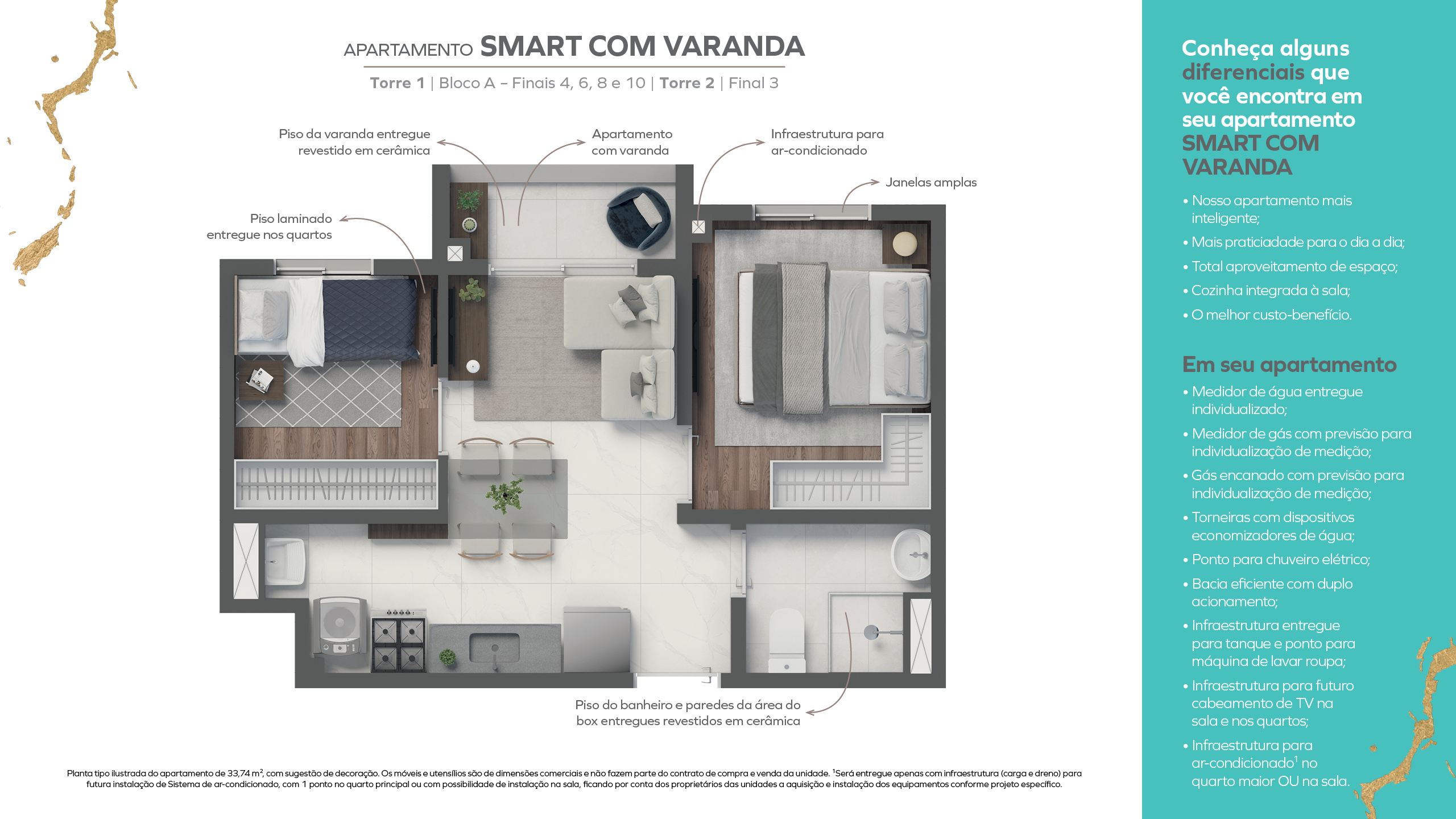 Foto do imóvel: Apartamento com 2 Quartos à Venda, 32 m² em  - 