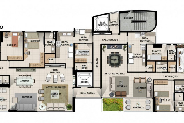 Imagem Apartamento com 4 Quartos à Venda, 150 m² em Pina - Recife