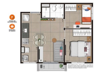 Imagem Apartamento com 1 Quarto à Venda, 25 m²em Centro - São Paulo