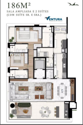 Apartamento com 2 Quartos à Venda, 186 m² em Moema - São Paulo