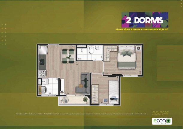 Imagem Apartamento com 2 Quartos à Venda, 37 m² em Jardim Adutora - São Paulo