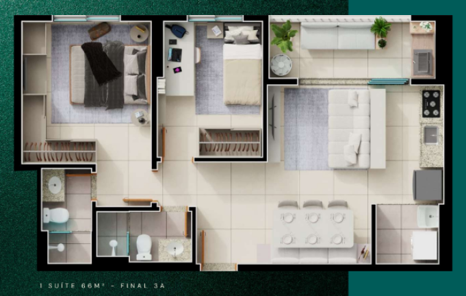 Imagem Apartamento com 2 Quartos à Venda,  em Setor Bueno - Goiânia