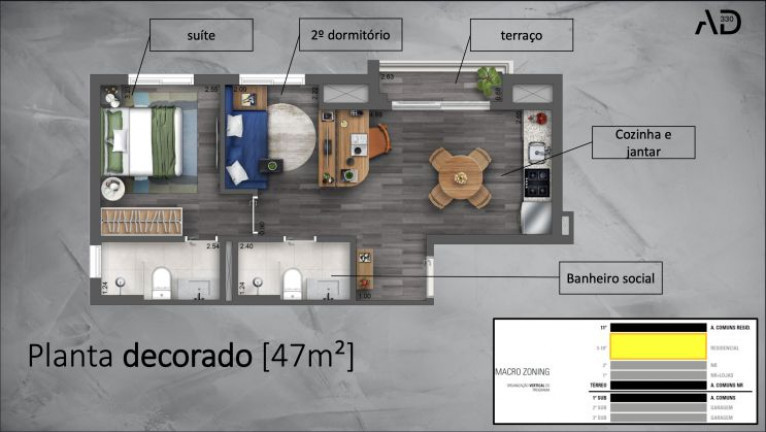Imagem Apartamento com 2 Quartos à Venda, 45 m²em Chácara Santo Antônio (Zona Sul) - São Paulo