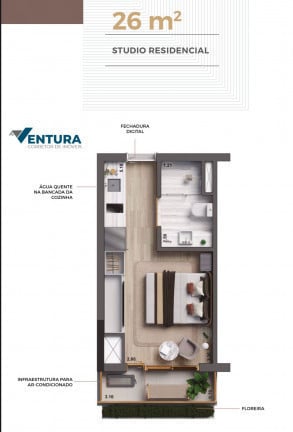 Imagem Apartamento com 1 Quarto à Venda, 26 m² em Jardim Paulista - São Paulo