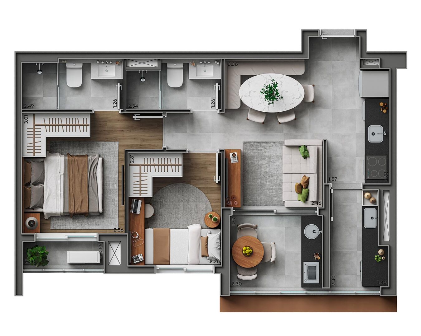 Foto do imóvel: Apartamento com 2 Quartos à Venda, 55 m² em Vila Mariana - São Paulo