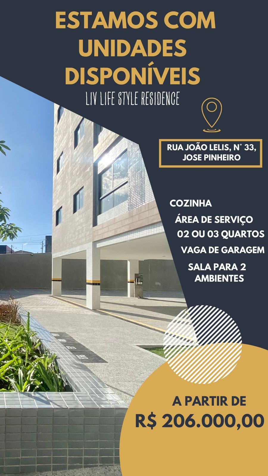Imagem Apartamento com 3 Quartos à Venda, 69 m²em José Pinheiro - CAMPINA GRANDE