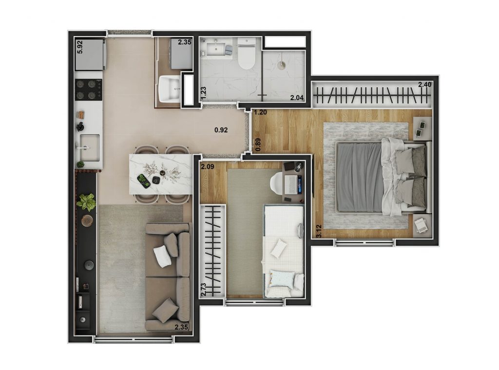 Imagem Apartamento com 2 Quartos à Venda, 34 m²em Jardim Monte Azul - São Paulo