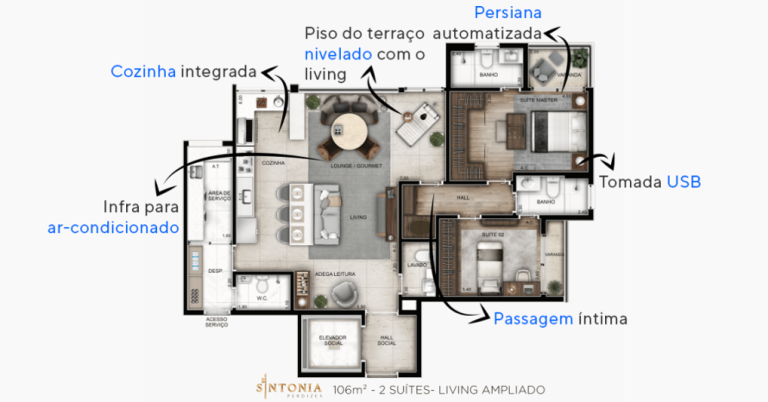 Apartamento com 3 Quartos à Venda, 106 m²em Perdizes - São Paulo