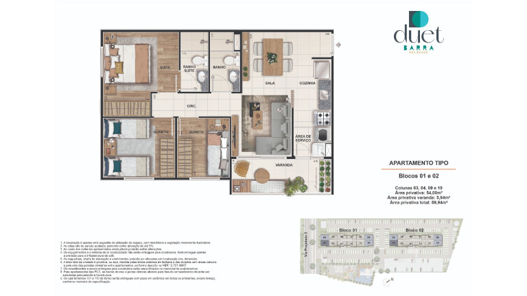 Apartamento com 2 Quartos à Venda, 51 m²em Barra da Tijuca - Rio de Janeiro