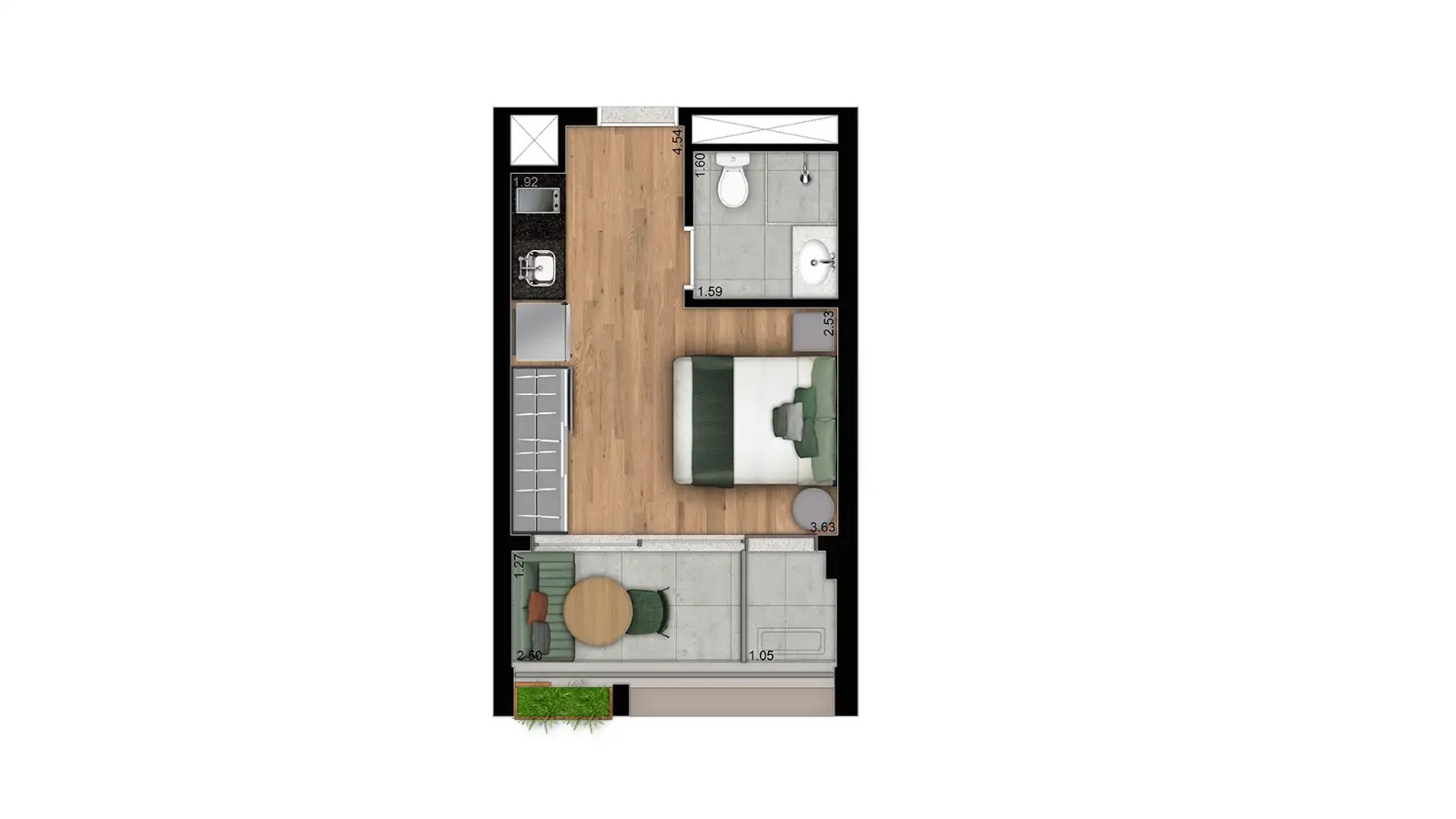 Apartamento com 1 Quarto à Venda, 24 m²em Vila Madalena - São Paulo
