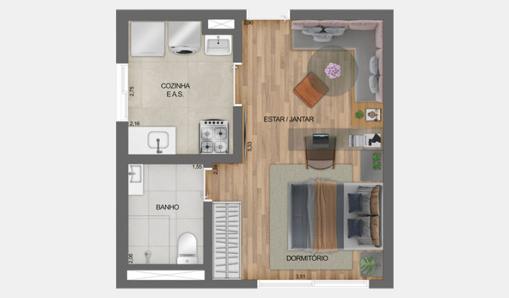 Apartamento à Venda, 36 m²em Jardim Independência - São Paulo