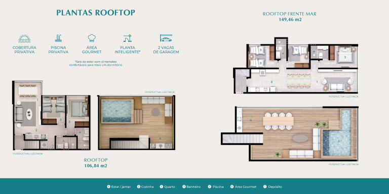 Imagem Apartamento com 3 Quartos à Venda, 125 m² em Muro alto - Ipojuca