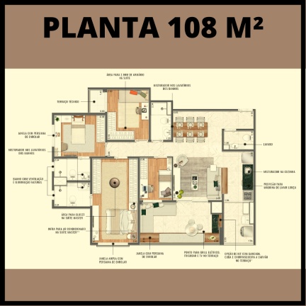 Apartamento à Venda, 108 m² em Santo Amaro - São Paulo