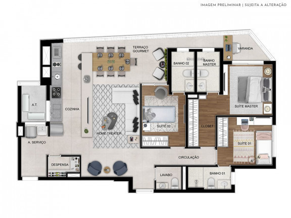 Imagem Apartamento com 4 Quartos à Venda, 115 m² em Vila Osasco - Osasco